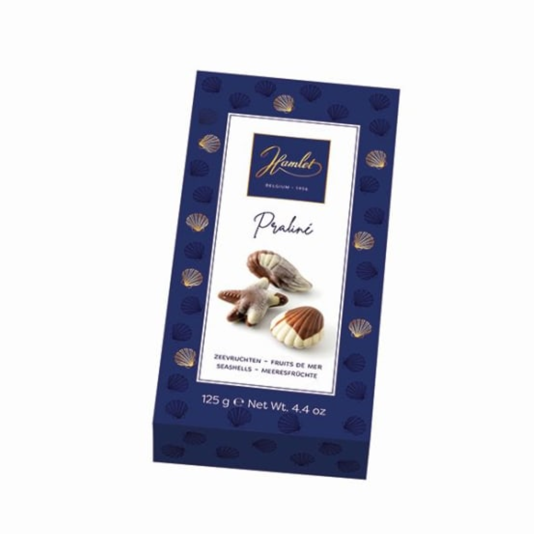 HAMLET SEA SHELLS WITH HAZELNUT FILLING 125G